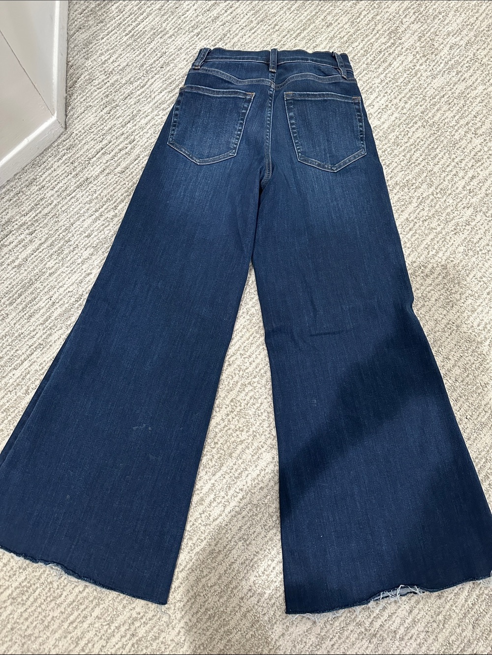 Frame palazzo crop Wide Leg Women’s Jeans - Dark Blue color majesty - Picture 4 of 4